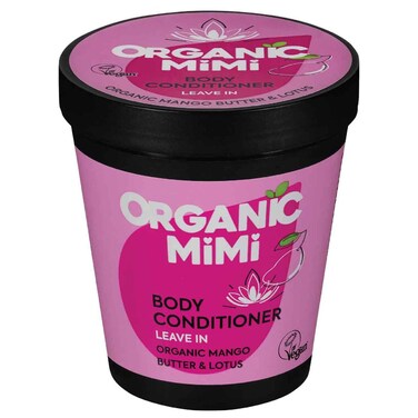 Organic Mimi Body Conditioner Leave-In Organic Mango Butter and Lotus, 200ml