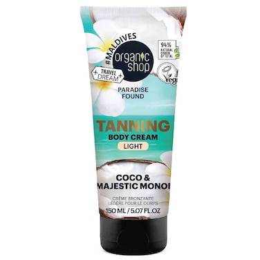 Organic Shop Paradise Found Light Tanning Body Cream, 150ml