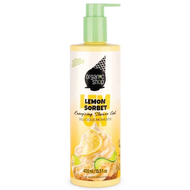 Organic Shop Energising Shower Gel Lemon Sorbet, 400ml