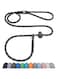 Hiado Slip Lead Dog Leash Reflective with Stopper Loop Rope Training No Pull for Small Medium Large Dogs 4ft Black