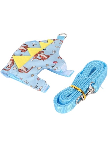 Cryfokt Ferret Harness Leash, Adjustable Guinea Pig Harness Nylon Webbing Cute 4 Seasons Soft for Rabbit (Type 4)