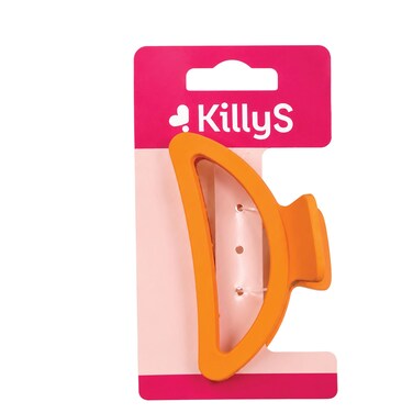 KillyS Neon Hair Claw Orange, Large Matte Finish Hair Claw Clip, Bright Orange