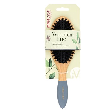 Killys Wooden Hair Brush with Natural Bristles