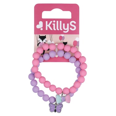 Killys Kids Pink and Purple Charm Bracelets