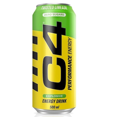 C4 Performance Energy Twisted Limeade Zero Sugar Energy Drink, 500ml