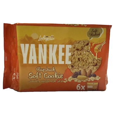Lafayette Yankee Flapjack Soft Cookie with Raisins and Peanuts, 40g, Pack of 6
