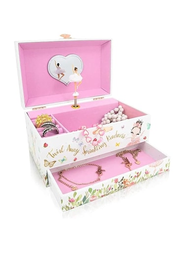 BELLSBERRY Jewelry Box for Girls, Ballerina Jewelry Box for Little Girls &ndash; Birthday Gifts and Toys for Girls, The Beautiful Dreamer Tune and Spinning Ballerina Doll and Removable Tray