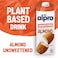Alpro Unsweetened Nutty Almond Plant-Based Drink, 1L Pack of 2