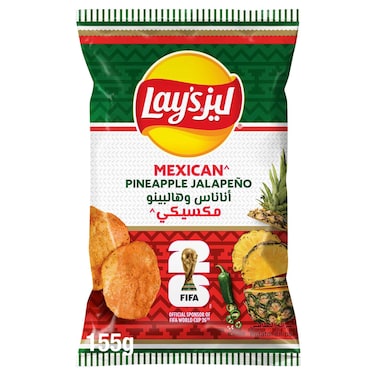 Lay's Mexican Pineapple Jalape&ntilde;o Potato Chips, 155g