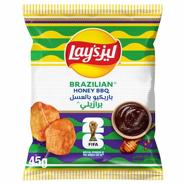 Lay's Brazilian Honey BBQ Potato Chips, 45g