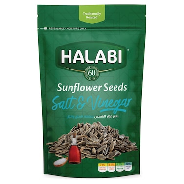 Halabi Sunflower Seeds Salt and Vinegar, 150g