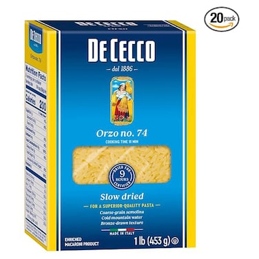 De Cecco Orzo Pasta No. 74, 453g