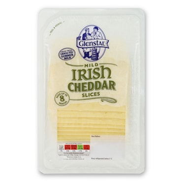 Glenstal Irish White Cheddar Slices, 150g