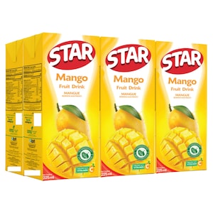 Star Mango Fruit Drink, 225ml, Pack of 6 225mlx6