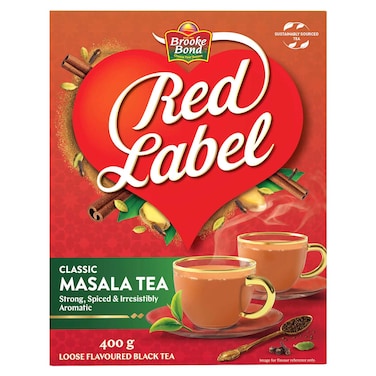 Brooke Bond Red Label Classic Masala Tea Loose Flavoured Black Tea, 400g