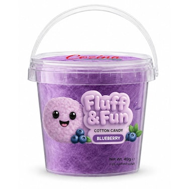 Cozina Fluff and Fun Blueberry Cotton Candy, 40g