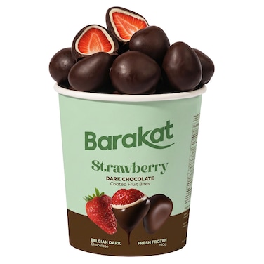 Barakat Strawberry Dark Chocolate Coated Fruit Bites, 190g