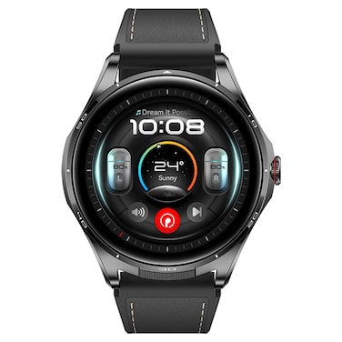 Huawei Watch Buds 2 Smartwatch with Leather Strap, Black