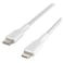 Belkin BoostCharge Braided USB-C to Lightning Cable, 1M, White