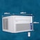 Super General Window Air Conditioner 2 Ton Inverter Compressor SGA24i, White