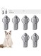 Pet Tags, Custom Cat Tags Personalized, Dog Tags with Name Tag and Tel Address,Puppy and Kitten Collar Silver Accessories, 5PCS