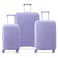 Delsey Securitech Dune Hardside Luggage Set Lavender, 55cm + 70cm + 82cm, 3 Piece Set