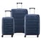 Delsey Securitech Dune Hardside Luggage Set Navy, 55cm + 70cm + 82cm, 3 Piece Set