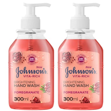 Johnson's Vita-Rich Brightening Hand Wash, Pomegranate, 300ml