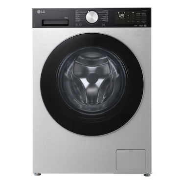 LG F4X5RYP23 Front Load Washing Machine, 10 kg, 1400 RPM, AI DD, Steam, Wi-Fi, Silver