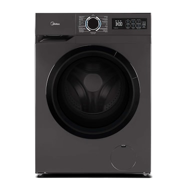 غسالة ميديا MF110W90BT-GCC تحميل أمامي، 9 كجم، أبيض، محرك انفرتر، 1400 دورة في الدقيقة