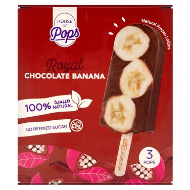 House of Pops Royal Chocolate Banana Natural Frozen Lollies, 80ml