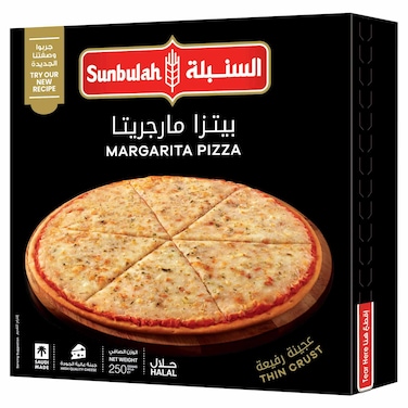 Sunbulah Margherita Thin Crust Pizza, 250g