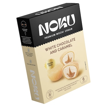 Noku Premium Mochi Cream White Chocolate and Caramel, 210g