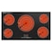 Hoover Built-In Ceramic Hob, 90cm, Black Glass, HEH-W95C-GBI