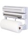 Dubai Gallery Kitchen Paper Foil And Cling Wrap Dispenser White