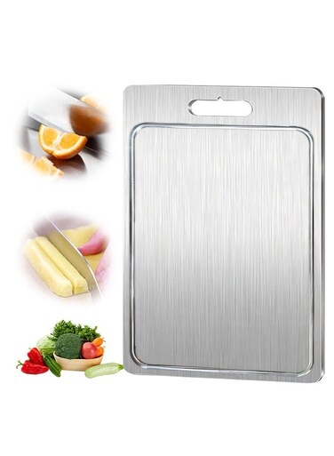 Titanium Cutting Board, Cutting Board for Kitchen, Double Sided Food-Grade Titanium Board for Meat Fruit &amp; Vegetable