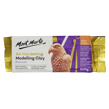 Mont Marte Premium Air Hardening Modelling Clay Terracotta, 500g