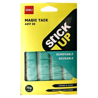 Deli Magic Tack Removable and Reusable Adhesive Putty, 75g