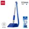 Deli Desk Pen with Stand, 0.5mm Fine Tip, Blue Ink, Soft Grip, Model E6791, Blue, 1 Piece