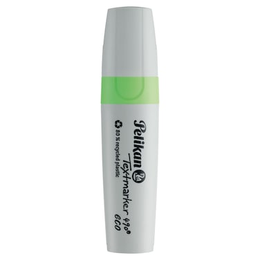 Pelikan Textmarker 490 Eco Highlighter, Neon Green, Chisel Tip