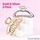 Brushworks Elegant Metal Claw Clips, 2 PCS