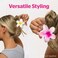 Brushworks Tropical Flower Claw Clips, 3 PCS