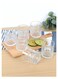 Embossed Old Fashioned Whiskey Glasses - Durable 300ml Glass Tumbler for Cocktails, Water, Juice, Beer, Wine-Special Edition Glassware Set, Dishware, Dishwasher Safe