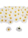 MAKINGTEC Artificial Daisy, 100 PCS Silk Daisy Heads, Fake Fabric Gerbera, 1.5inch Floral Head, Artificial Gerber Daisy, for Wedding Decoration Home Decoration, DIY Eggs, Beach Bonnet Craft, White