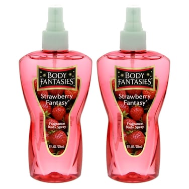 Body Fantasies Signature Strawberry Fragrance Body Spray, 236ml, Pack of 2