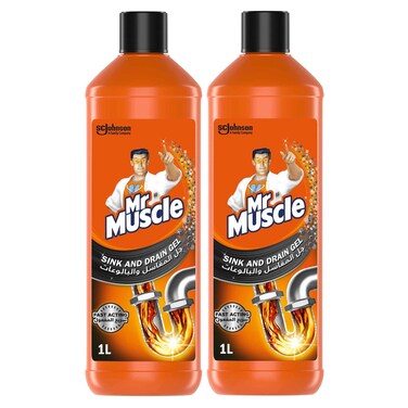 Mr Muscle Sink and Drain Gel Cleaner, 1000g, Pack of 2