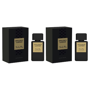 Shirley May Opulence Leather Eau de Toilette, 100ml, Pack of 2