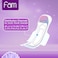 Fam Tri Fold Night Sanitary Pads with Wings, 24 Pads, Pack of 2
