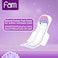 Fam Tri Fold Night Sanitary Pads with Wings, 24 Pads, Pack of 2