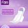 Fam Tri Fold Night Sanitary Pads with Wings, 24 Pads, Pack of 2